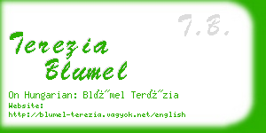 terezia blumel business card